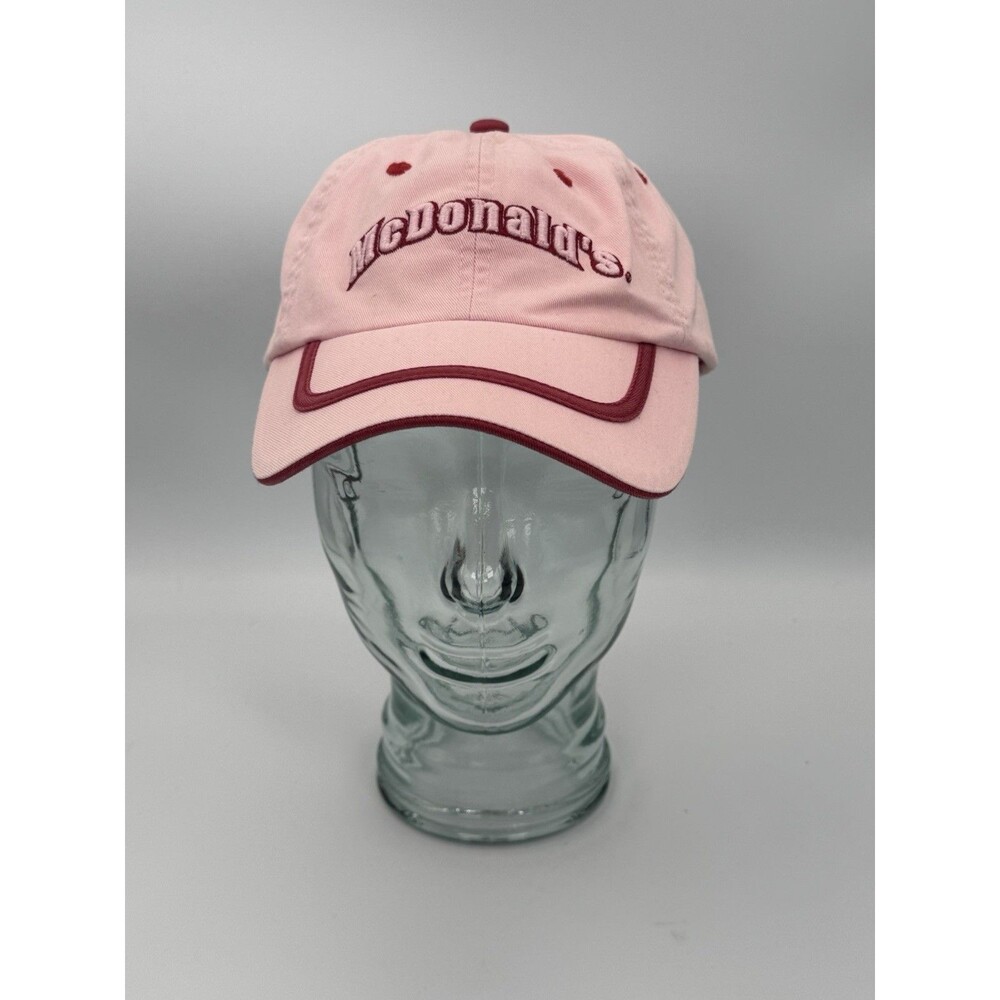 Vintage McDonald’s Hat Pink Red Logo Strapback Cap Y2K Style‎ by Captiv8 Promo